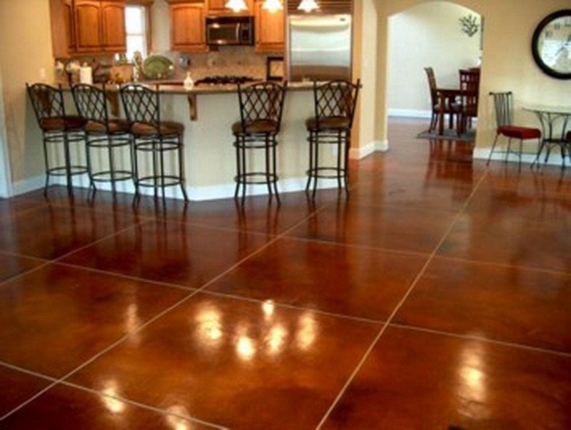 Stained Concrete Floors Will Not Fade Chip Or Peel When Applied By Elite Epoxy Floors