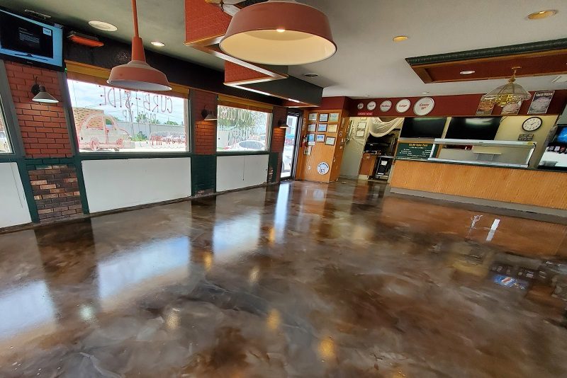 Metallic epoxy flooring is as durable and easy to care for as it is beautiful.
