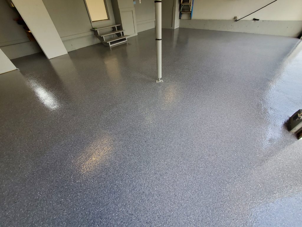 Epoxy garage floors are one of the most durable and impact-resistant finishes you can use in an area where safety and resistance to chemicals, stains, chipping, and peeling are of the utmost importance.