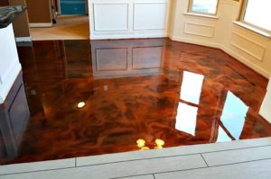 Unique professional application techniques along with color and metallic additives have not only made epoxy flooring more affordable, but available in an incredible variety of looks.