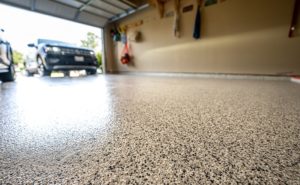 Epoxy garage floor example