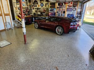 Flake Epoxy on epoxy garage floors