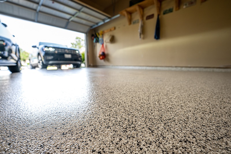 Flake Epoxy Floor in garage