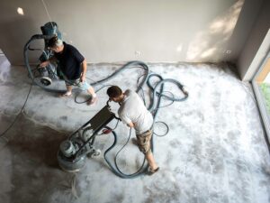 Epoxy Flooring preparation work